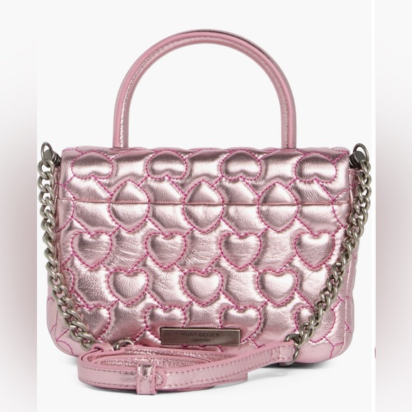 NWT Kurt Geiger Mini Brixton Heart Crossbody - Picture 8 of 12